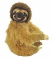 Soft Toy Fully Jointed Golden Sloth by Hansa (22cm.H) 8091