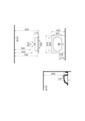 Vitra Zentrum 600mm Vanity Basin