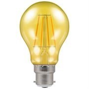 Crompton 4.5W LED Filament Coloured Harlequin Gls BC Yellow (13797)