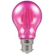Crompton 4.5W LED Filament Coloured Harlequin Gls BC Pink (13711)