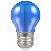 Crompton 4.5W LED Filament Coloured Harlequin Round ES Blue (13827)