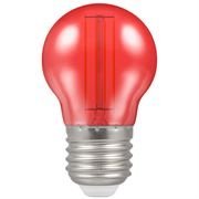 Crompton 4.5W LED Filament Coloured Harlequin Round ES Red (13926)