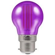 Crompton 4.5W LED Filament Coloured Harlequin Round BC Purple (13896)