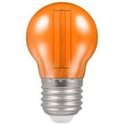 Crompton 4.5W LED Filament Coloured Harlequin Round ES Orange (13865)
