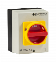 Knightsbridge IP65 20A Rotary Isolator 4P AC (230V-415V) - IN0025