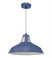 Owain 1 Light Pendant Blue