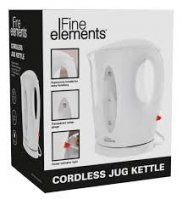 Fine Elements 1.7lt Plastic Kettle - White