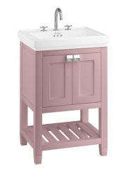 Burlington Bathrooms Riviera 58cm Pink Vanity Unit