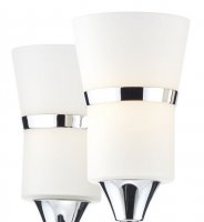 Dar Dublin 5 Light Semi Flush Polished Chrome LED