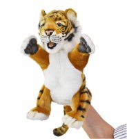 Soft Toy Hand Puppet Tiger by Hansa (28cm H) 4039