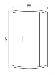 Spring 900mm Single Door Quadrant Shower Enclosure