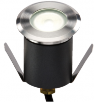 Knightsbridge 230V IP65 1.5W 4000K High Output LED White Mini Ground Light comes with cable. Non-Dimmable - (LEDM07W)