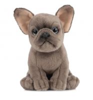 Blue French Bulldog Puppy Dog Plush Soft Toy - 16cm - Living Nature
