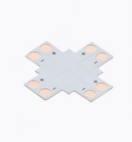 Knightsbridge 12V / 24V LED flex 4-way X-connector - Single Colour - (LFCON2X)