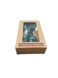 Christmas Tree Black Bowtie - Boxed - Snazzy Santa