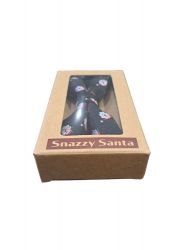 Christmas Santa Black Bowtie - Boxed - Snazzy Santa