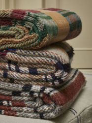 Random Recycled Rug Blanket - 120cm x 150cm - British Made Tweedmill