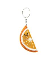 Orange - Wool Felt - Keyring