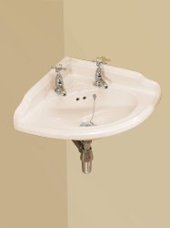 Silverdale Victorian 475mm Corner Basin - Old English White