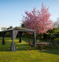 Lugano Premium Polycarbonate Gazebo 33.6m Grey