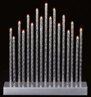 Premier Decorations Aluminium Candle Bridge with 17 LED