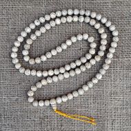 Mala beads - lotus seed - with guru bead  8mm