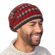 Pure wool - geometric slouch - Red/Rust