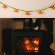 Pumpkin - Wool Felt - Garland