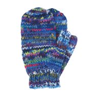 Children's fleece lined - electric mittens - blue