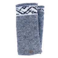 Fleece lined - Border - Wristwarmer - Mid Grey