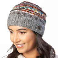 Ridge Tie Dye Beanie - Pure Wool - Mid Grey Thunder