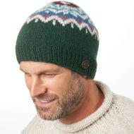 Pure Wool - Jewel Drop Beanie - Pine