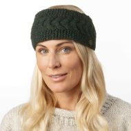 Pure Wool - Rope Cable Headband - Pine Heather