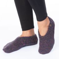 Pure Wool - Sockettes Slipper Socks - Purple Heather