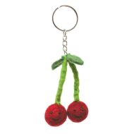 Cherries - Wool Felt - Keyring