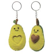 Avocado Pair - Wool Felt - Keyring