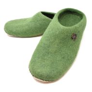 Pure Wool Felt - Slippers - Green