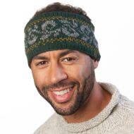 Pure Wool Fleece Lined - Alpine Headband - Pine Green