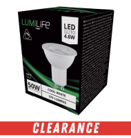 LumiLife 3.6w LED GU10 345lm Dimmable 840 - (S16370)