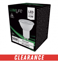 LumiLife 4.2w LED GU10 345lm 865 - (S16371)
