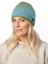 Pure wool - dual tick beanie - eau de nil green