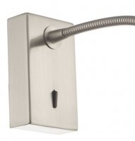 Dar Tadley Wall Light Satin Nickel LED