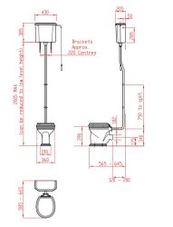 Silverdale Balasani High Level Toilet - White