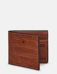 Men's England 1966 World Cup Football Leather Wallet - Brown - Yoshi