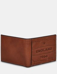 Men's England 1966 World Cup Football Leather Wallet - Brown - Yoshi