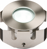 Knightsbridge IP68 LV 1W White High Powered LED Stainless Steel Decking Light - (1IPW)
