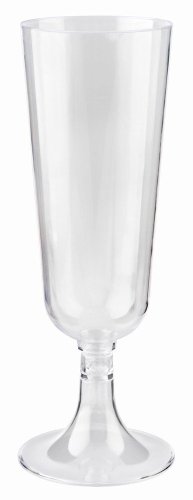 All Seasons Tableware 8pk Clear Plastic Champagne Glasses