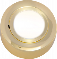 Knightsbridge IP20 12V L/V Brass Cabinet Fitting Surface or Recessed (lamp included) (CRF02B)