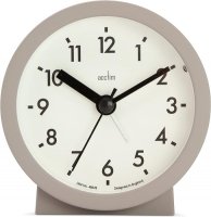 Acctim Gaby Alarm Clock With Snooze -  Mocha