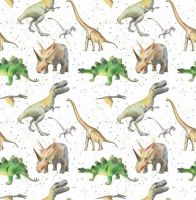 Dinosaur Wrapping Paper 2 Sheets & 2 Tags - Arty Penguin